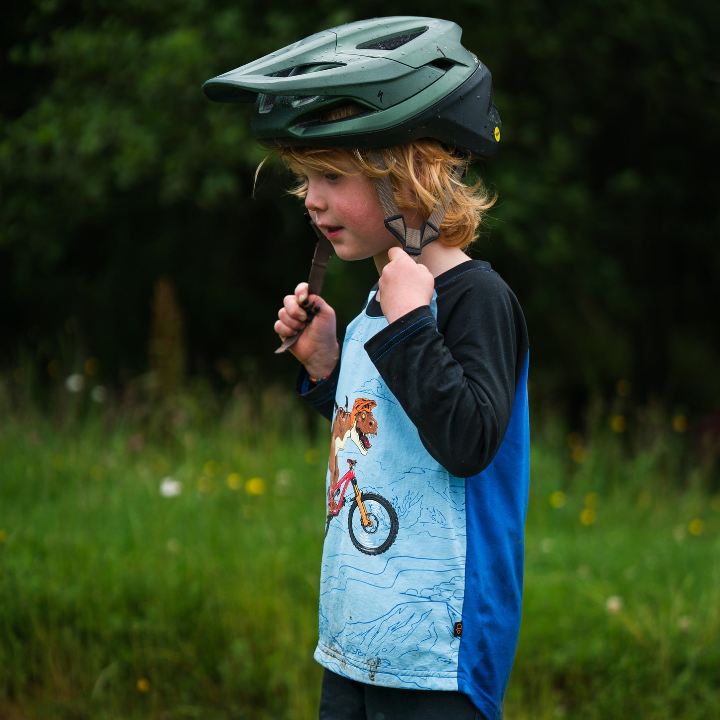 DIALLED DINO MAILLOT DE VTT COUPE-VENT POUR ENFANTS